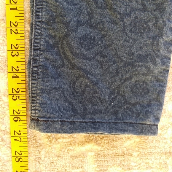 Lee Easy Fit Tummy Panel Floral Jeans 8 Short Blue - Picture 16 of 16
